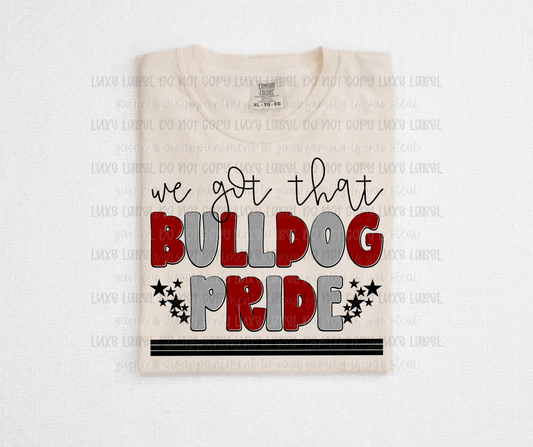 We got that Bulldog Pride