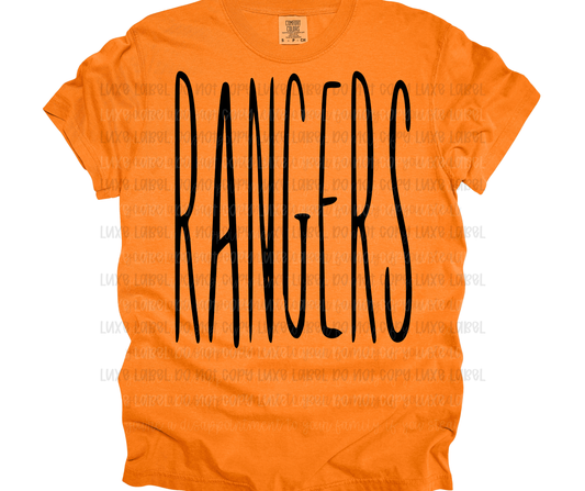 Handwritten Oversized Rangers