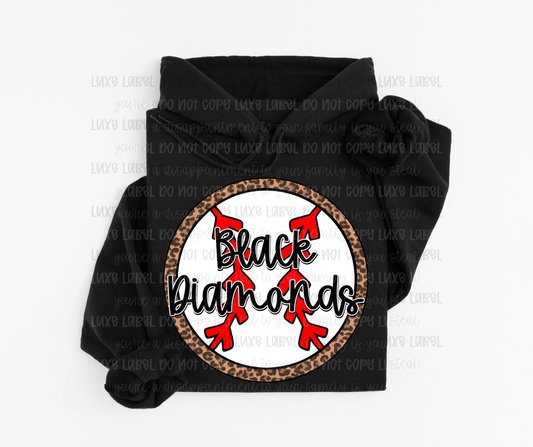 Black Diamonds Baseball - Leopard