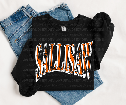 Wavy Retro Grunge Sallisaw