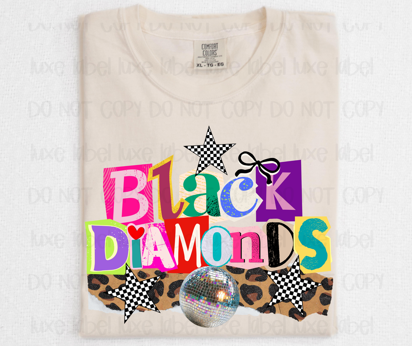 Torn Paper Black Diamonds