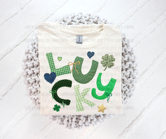 Faux Patchwork Lucky