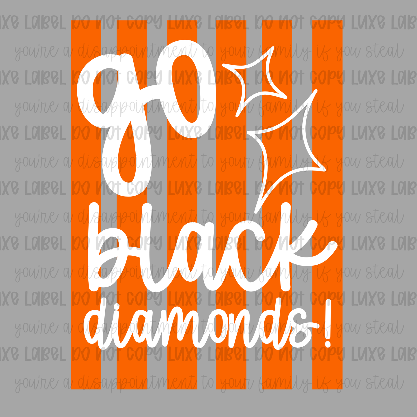 Create Your Own - Go Black Diamonds